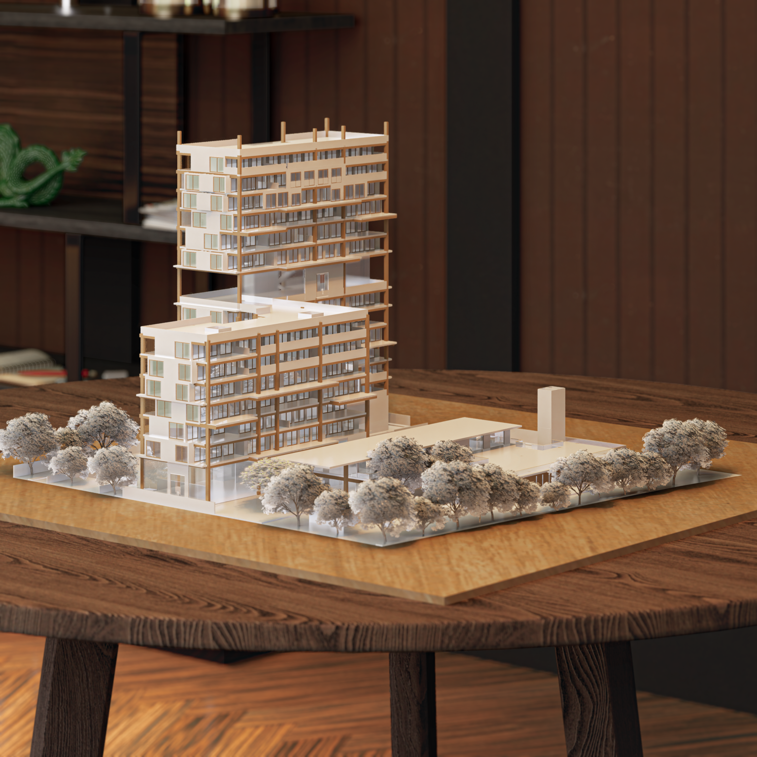 render tipo maqueta