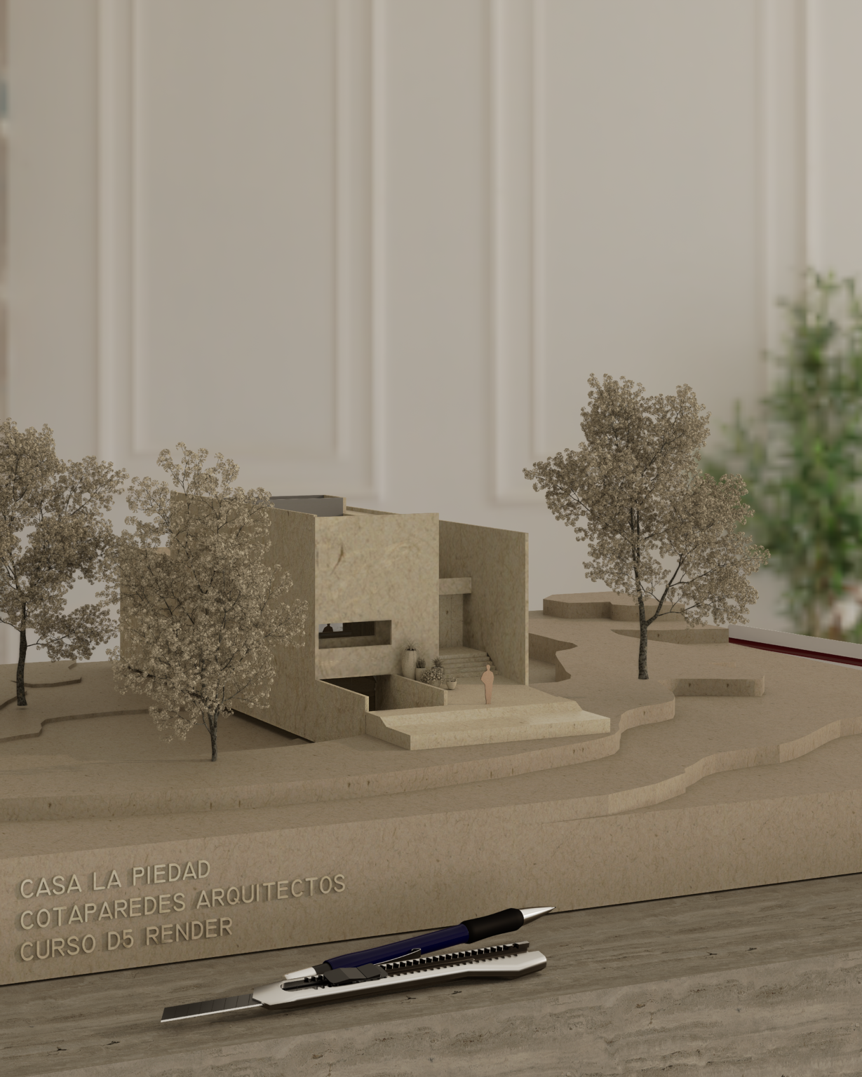 render tipo maqueta