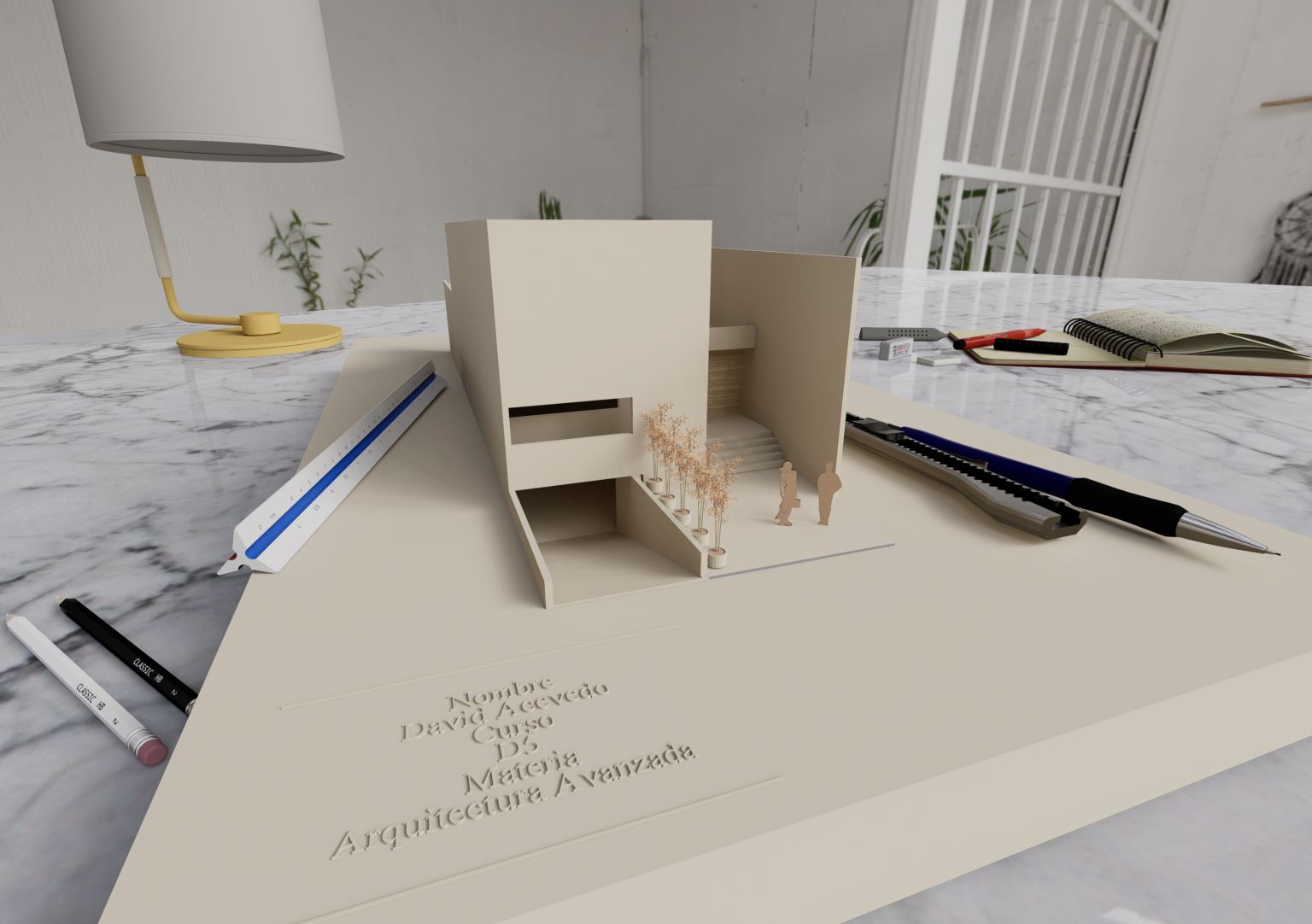render tipo maqueta D5 entregable